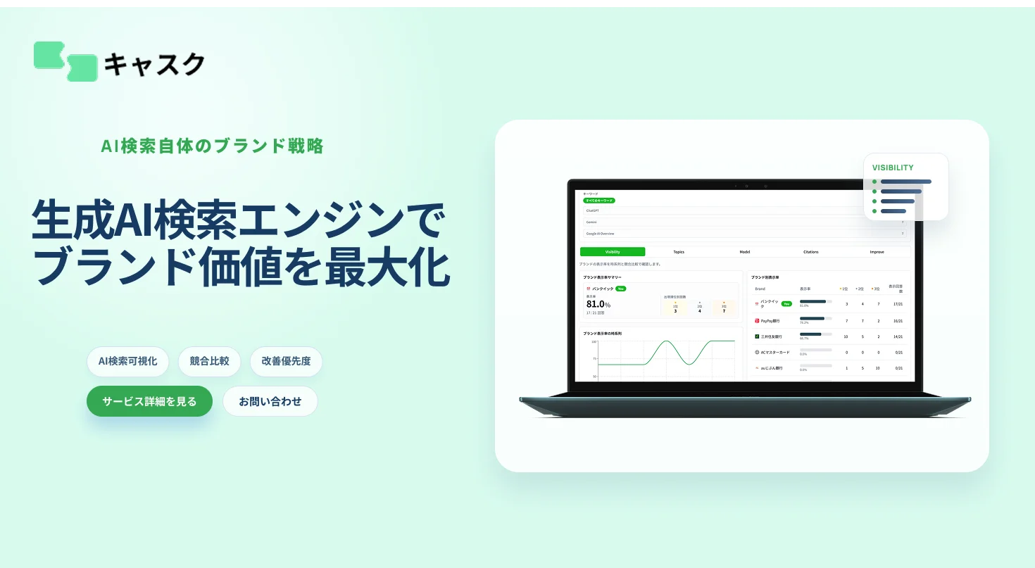 AI検索時代のブランド分析プラットフォーム開始