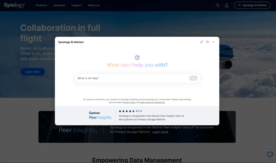 Synology®、正確で信頼性の高い情報検索を実現するAI Advisorを発表