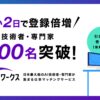 「AIクラウドワークス」登録者が2日で2,000名突破！