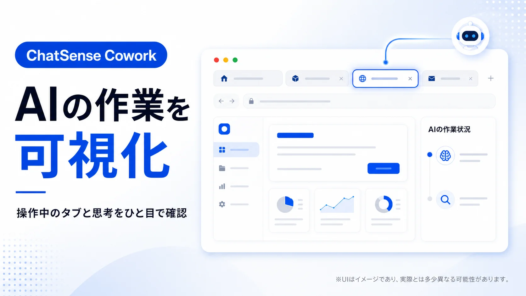 ChatSense Cowork、AIの作業可視化UIを実装予定です
